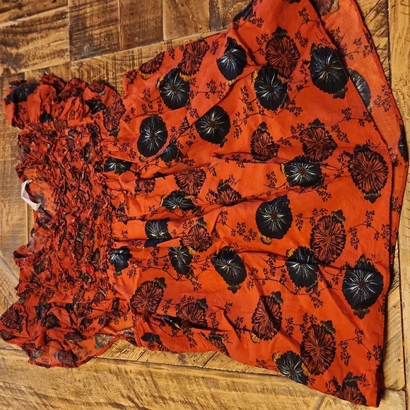 Ulla Johnson Erin Top Red Poppy Floral Size 0 - Picture 6 of 11